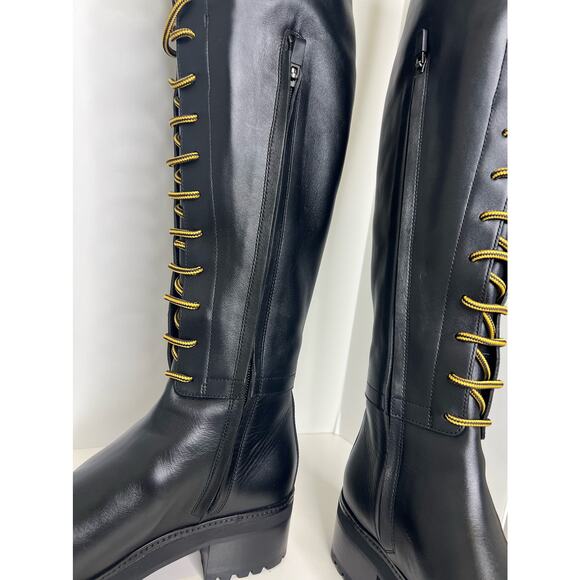 NWT! Christian Dior D-Road High Leather Boots, Size 39 - Picture 5 of 10